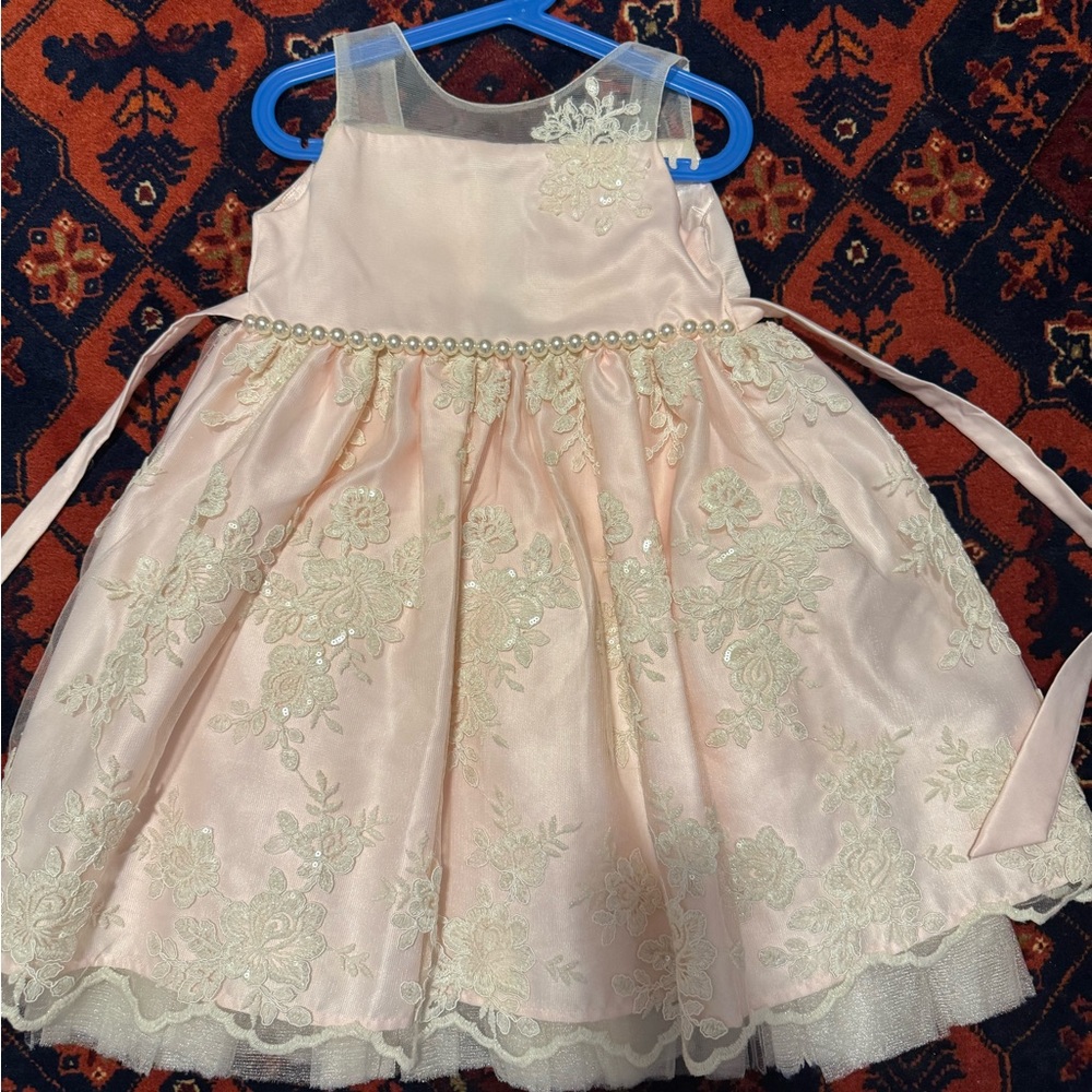 American Princess Pink and Cream Dress